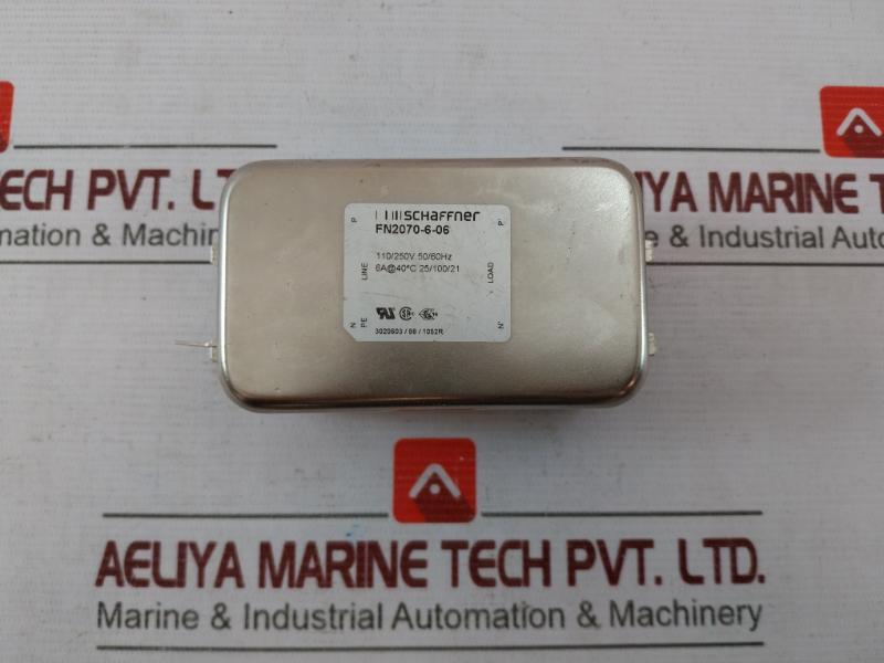 Schaffner Fn2070-6-06 Emc Filter 110/250V 50/60Hz 3020603/88/1052R