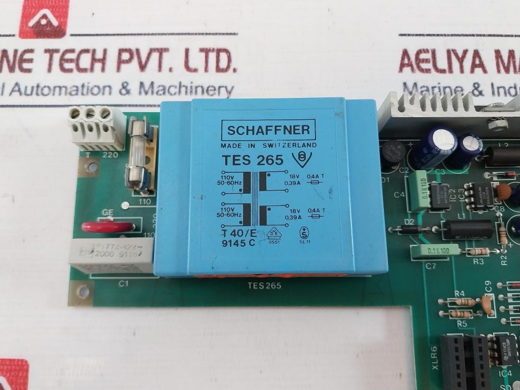 Schaffner Tes 265 Printed Circuit Board Pcb Module 110V 50-60Hz 18V 0.39A