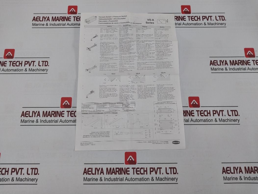 Schmalz Vs-v-a-pnp Vacuum Switch Kit 10.8-30 Vdc -1-0 Bar (Max. 6 Bar)