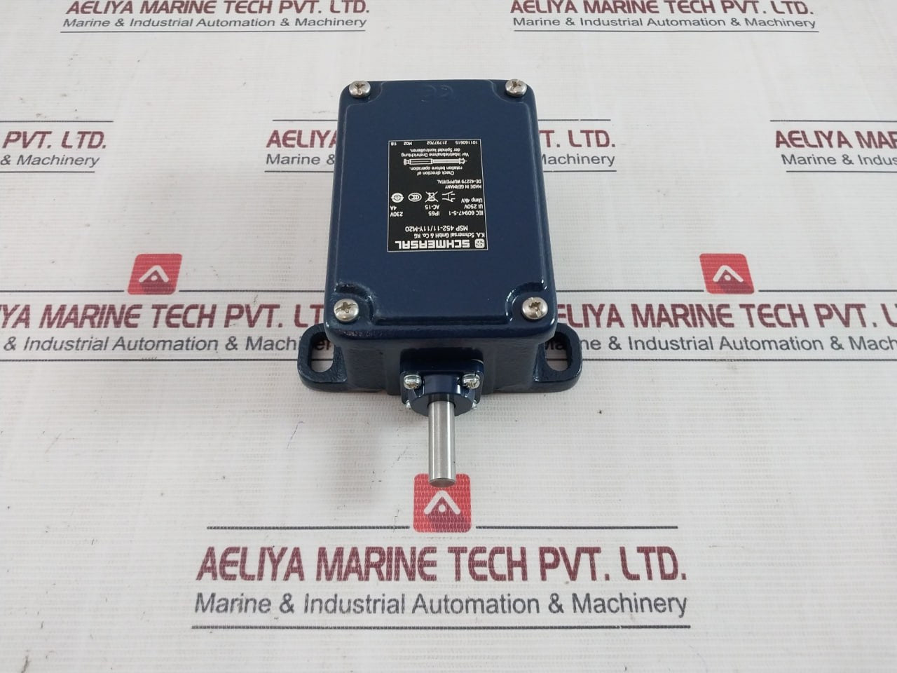 Schmersal Msp 452-11/11Y-m20 Rotatinig Spindle Limit Switch Ac-15 M02 Ip65 230V