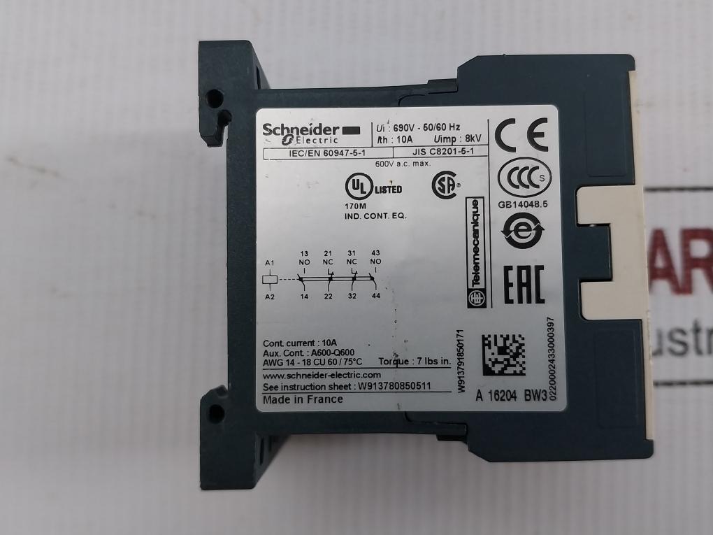 Schneider-Electric-50-60Hz-600-Vac-A600-q600-10A-Control-Relay-Ca4Kn22Bw3-208891-9