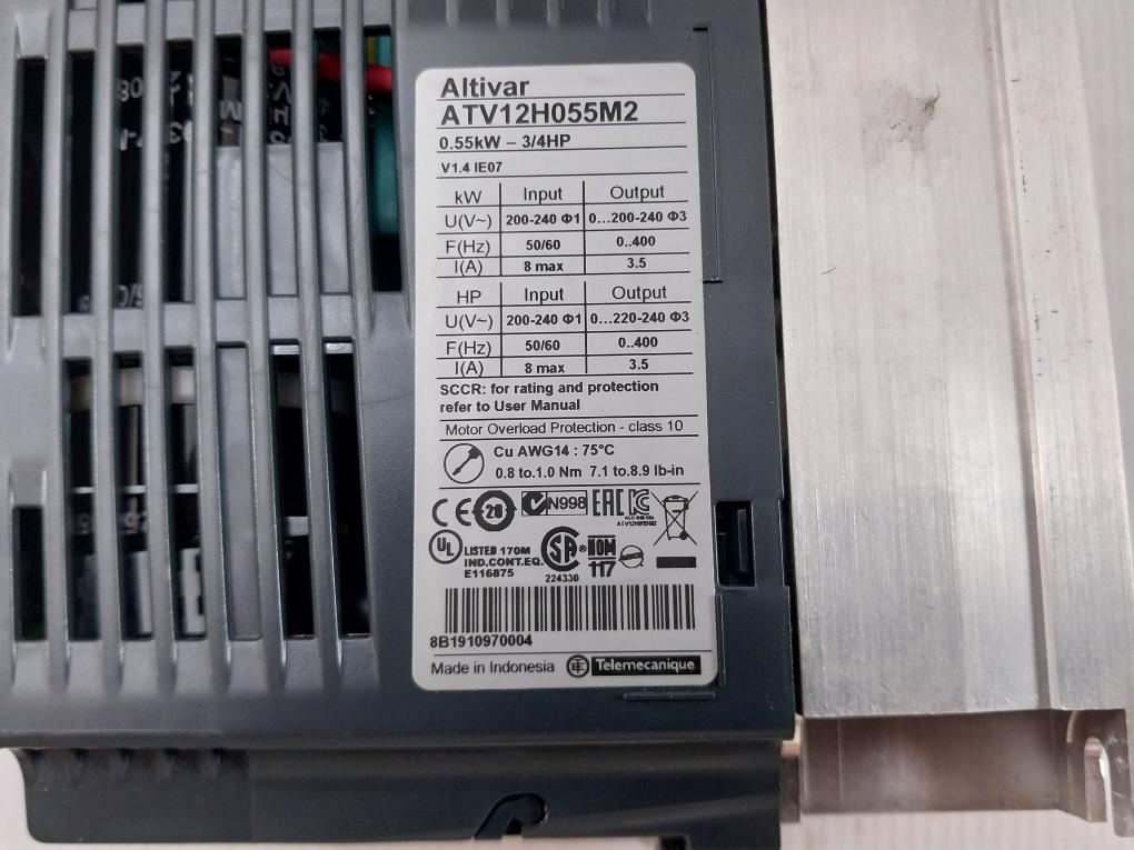 Schneider-Electric-Altivar-Variable-Frequency-Drive-Atv12h055m2-0-55kw-3-4hp-8
