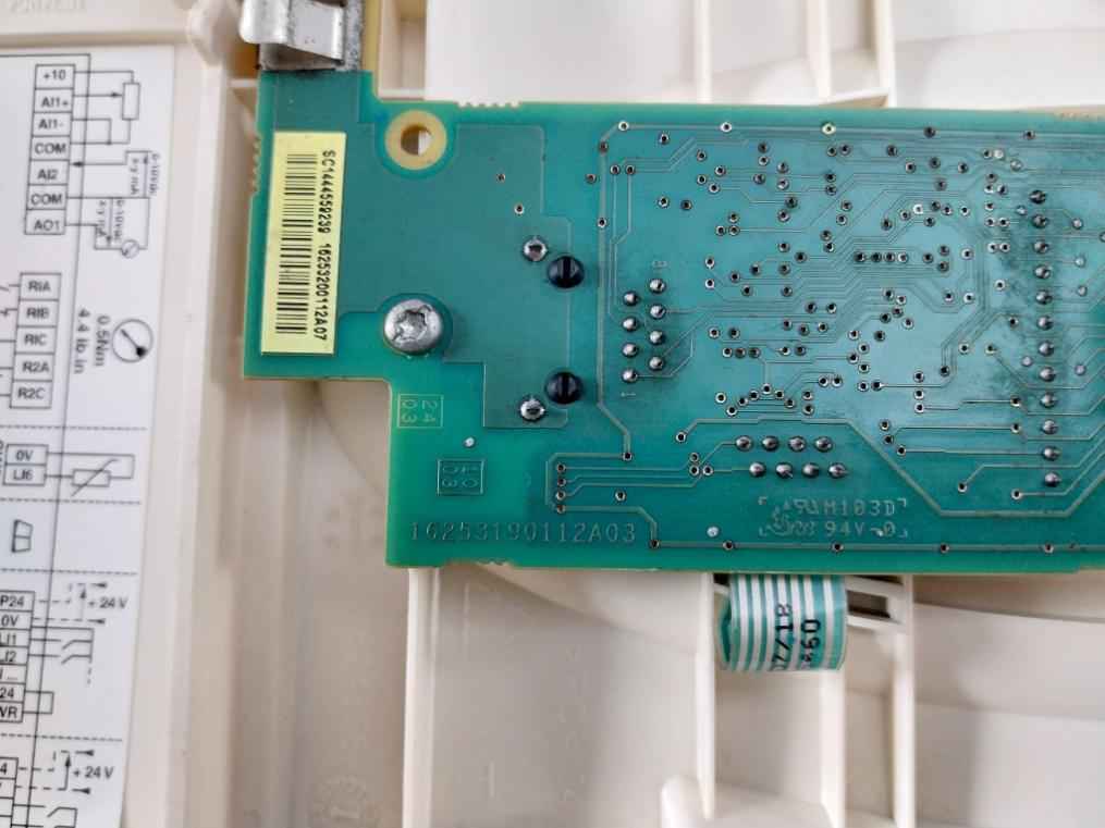 Schneider Electric 16253190112a03 Drive Cpu Board Control Panel