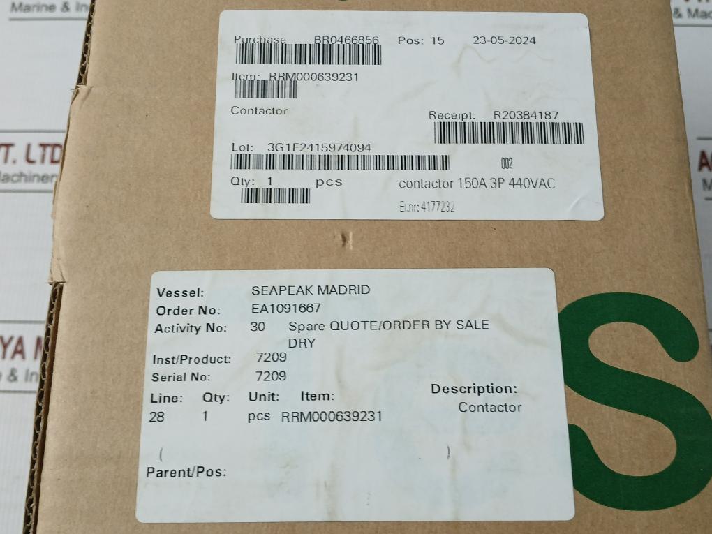 Schneider Electric 3P Ac440V 150A 50/60Hz Lc1 D150 Tesys Contactor Lc1 D150R7