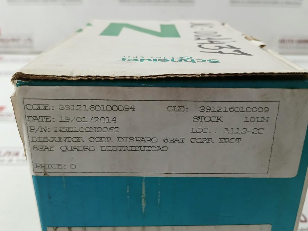 Schneider Electric 750V 50/60Hz Ompact Molded Case Circuit Breaker Nse100N3063
