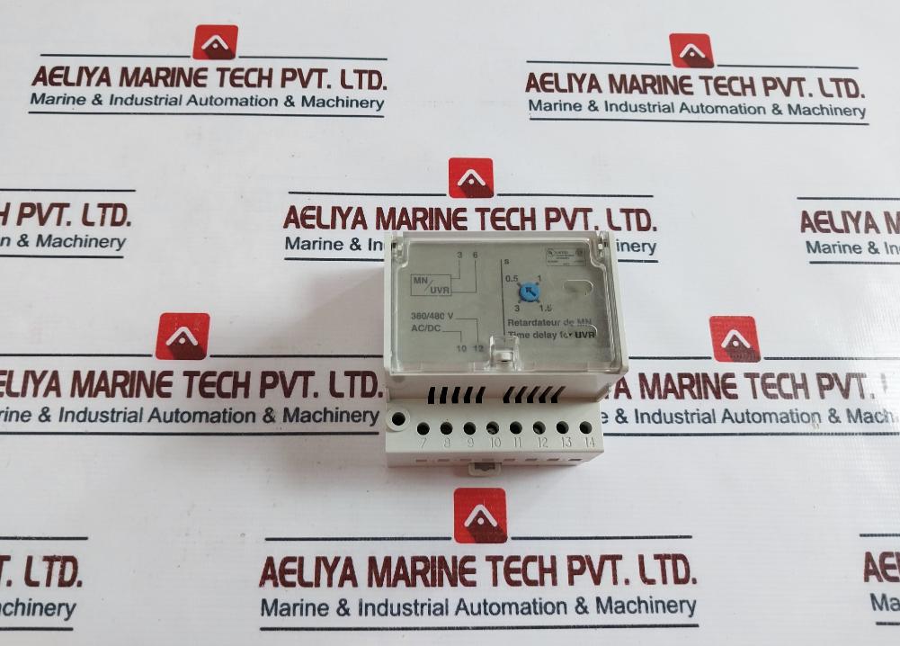 Schneider Electric Adjustable Time Delay Relay For Uvr 380/480 Vac