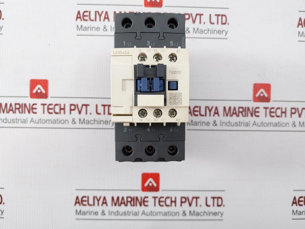 Schneider Electric Contactor 60A 600V 50/60Hz Part No Lc1D40A