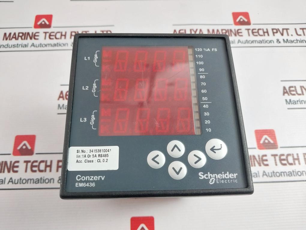 Schneider Electric Conzerv Em6436 Led Display Load Monitor 50Ma To 6A