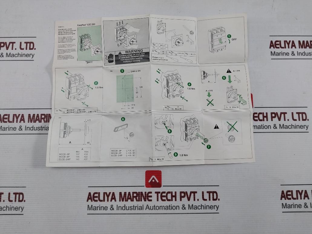 Extended Rotary Handle Schneider Electric Ezerote Ezc250