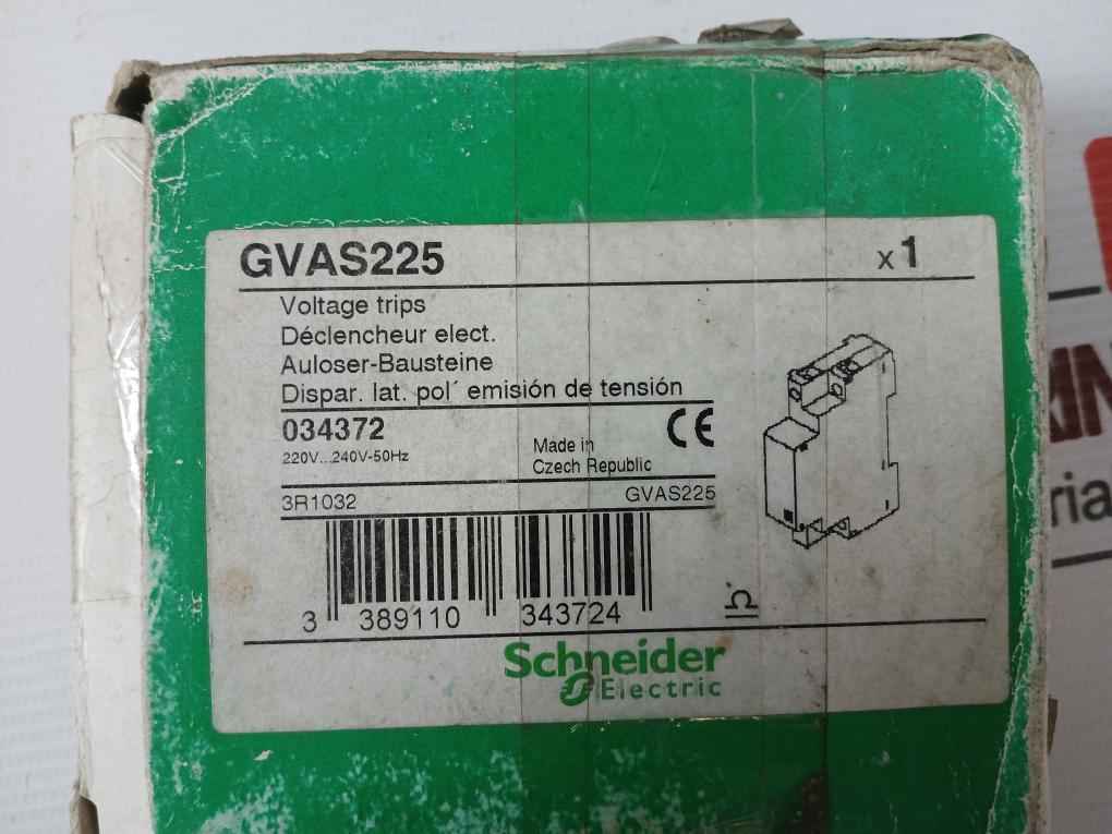 Schneider Electric Gvas225 Voltage Trip Module Uc-220-240V 50Hz