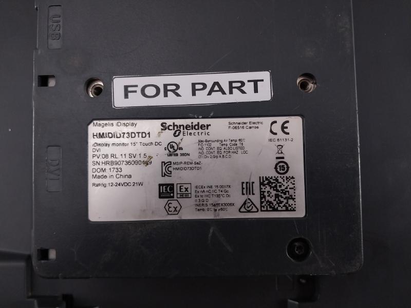 Schneider Electric Hmidid73dtd1 Magelis Idisplay 15" Touch Monitor
