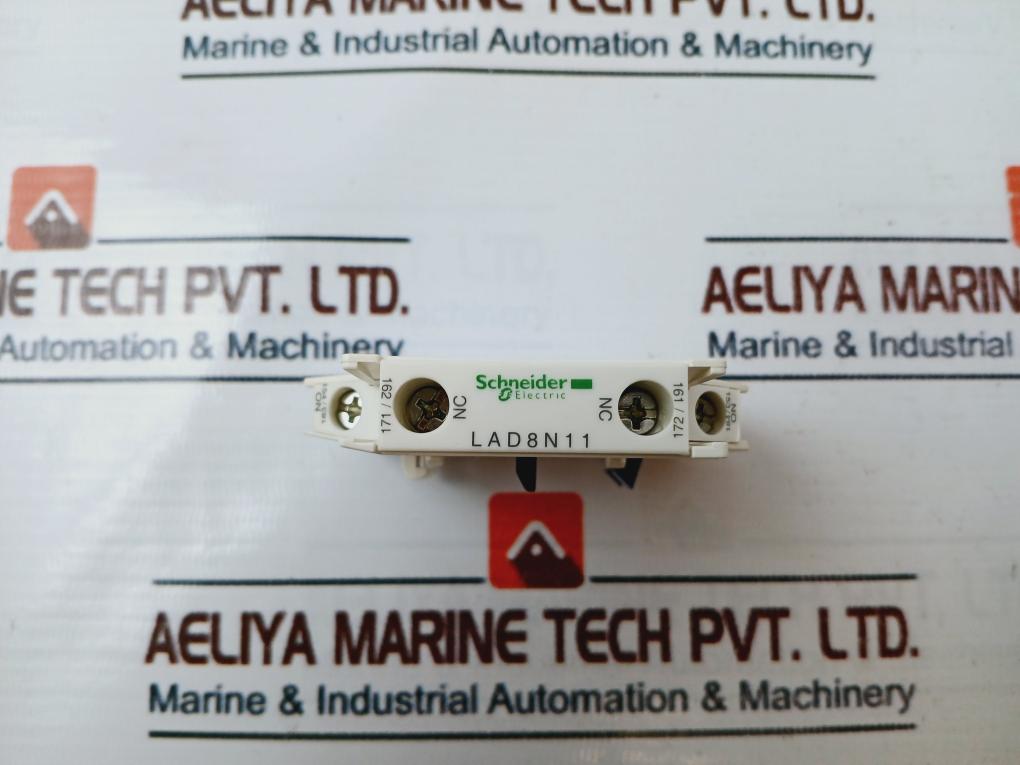 Lot Of 2X Schneider Electric Lad8N11 Auxiliary Contact Block
