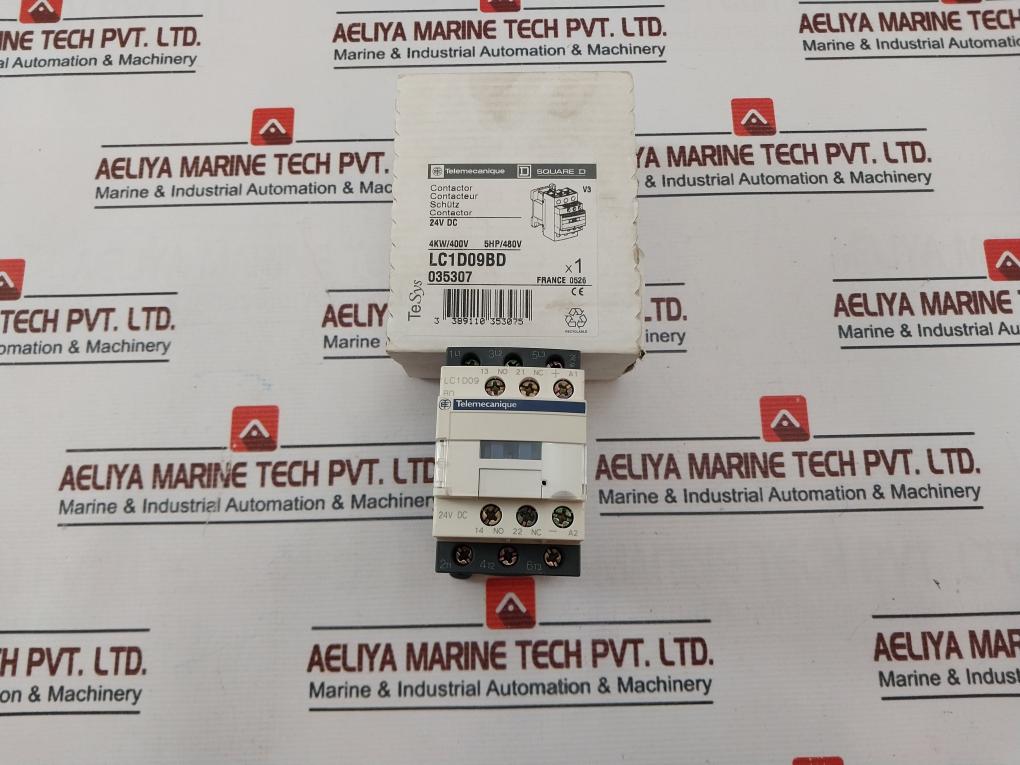 Schneider Electric Lc1D09Bd Contactor 25A 4Kw/400V 5Hp/480V