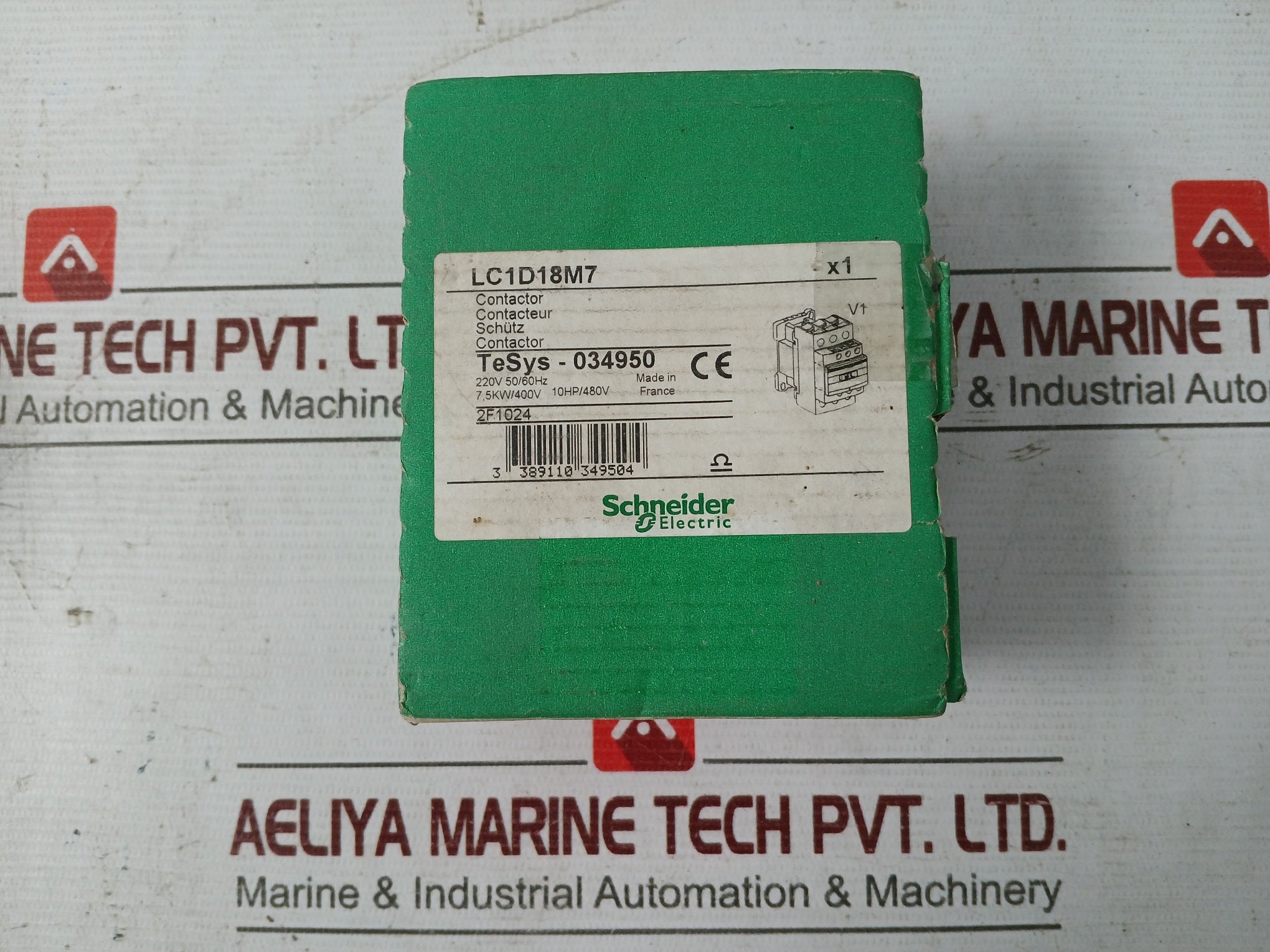 Schneider Electric/Telemecanique Lc1D18M7 Contactor 220V 50/60Hz A600-p600