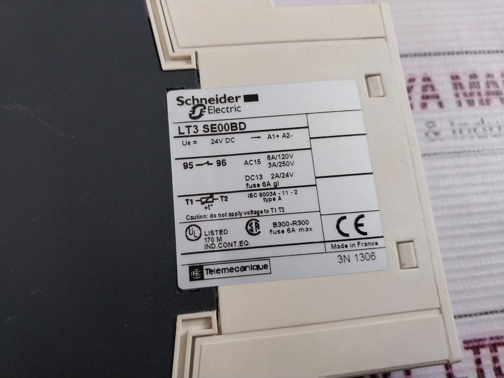 Schneider Electric Lt3Se00Bd Thermistor Protection Relay 24Vdc
