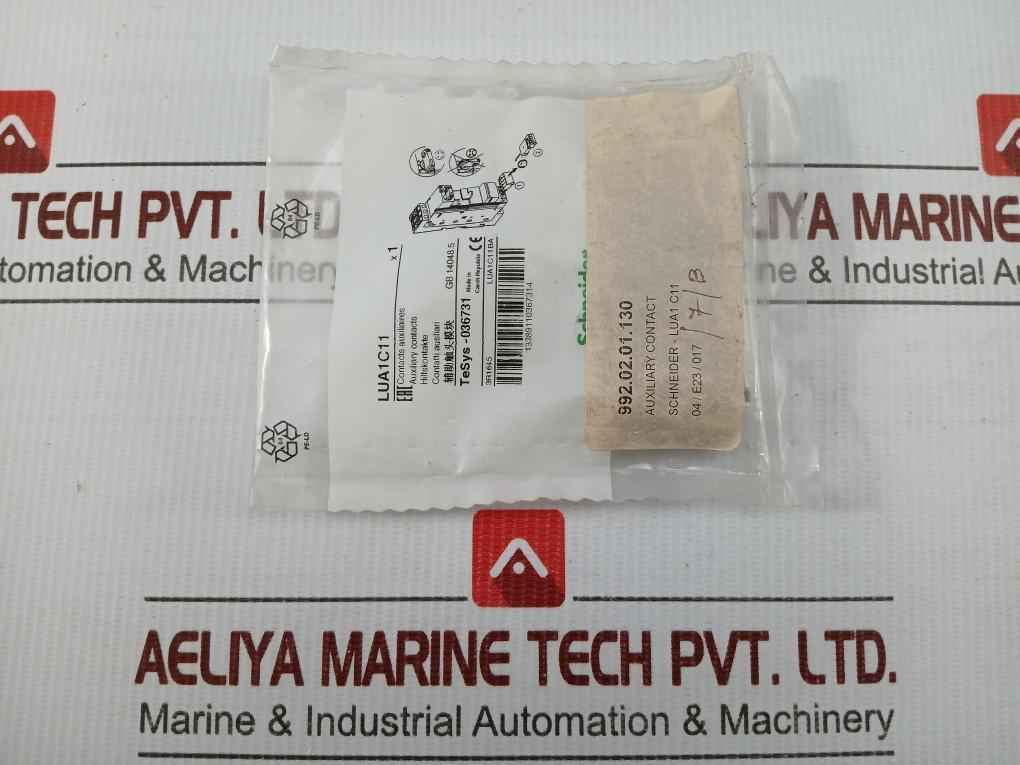 Schneider Electric 25A Auxiliary Contact Block Lua1C11