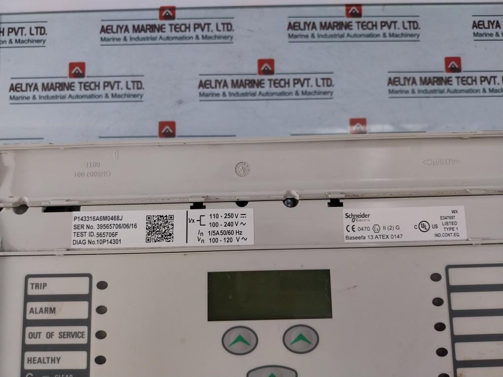 Schneider Electric P143316A6M0468J Micom P143 Overcurrent Protection Relay