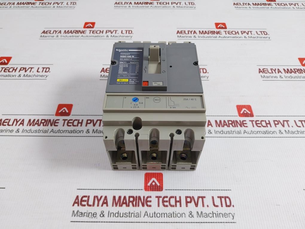 Schneider Electric Molded-case Circuit Breaker 50/60Hz 750V Part No Nse100N3025