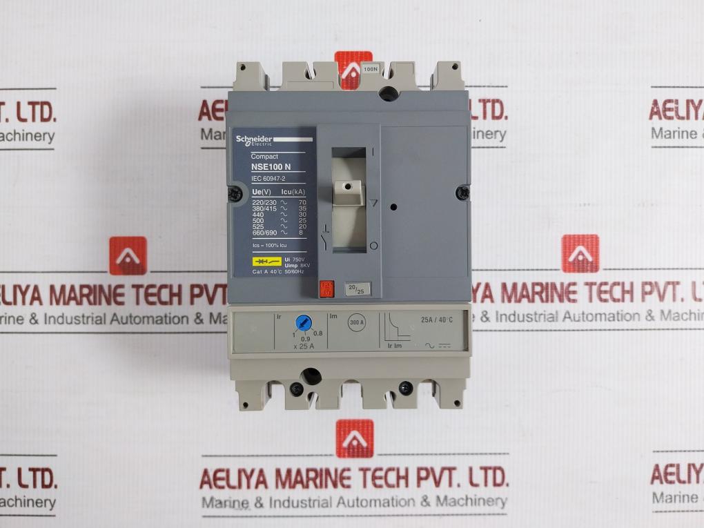 Schneider Electric Molded-case Circuit Breaker 50/60Hz 750V Part No Nse100N3025