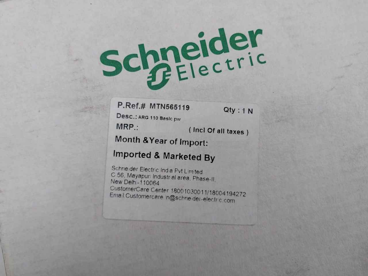 Schneider Electric Mtn565119 Electronic Outdoor Movement Detector 16A 230V