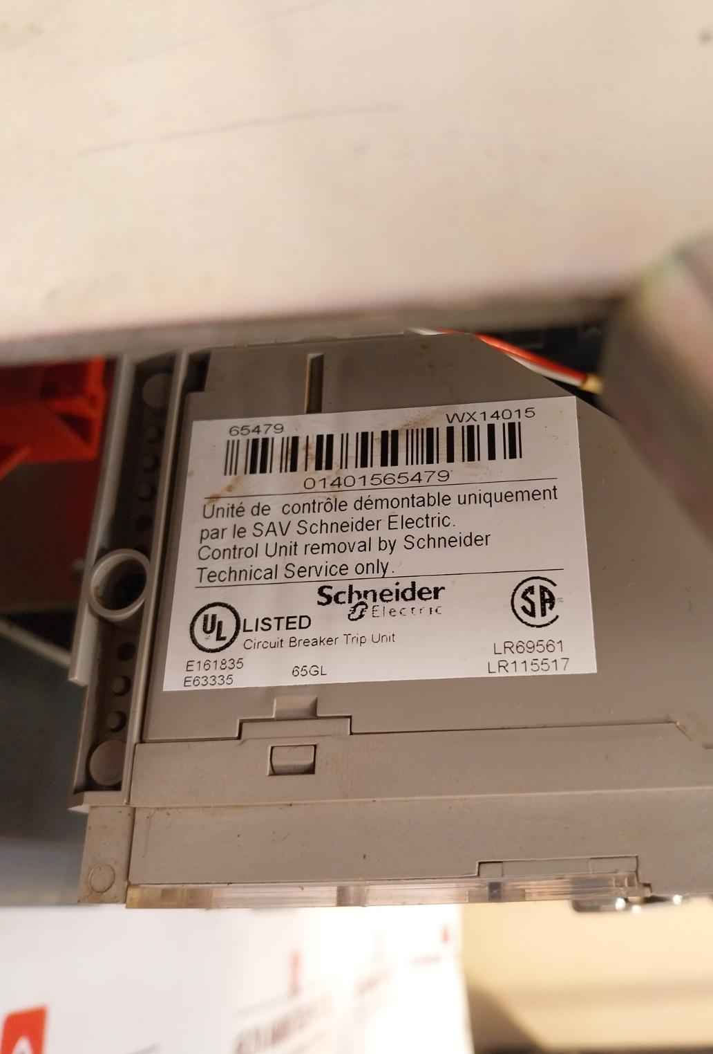 Schneider Electric Mvs20N Easypact Circuit Breaker Trip Unit 1000V 12Kv