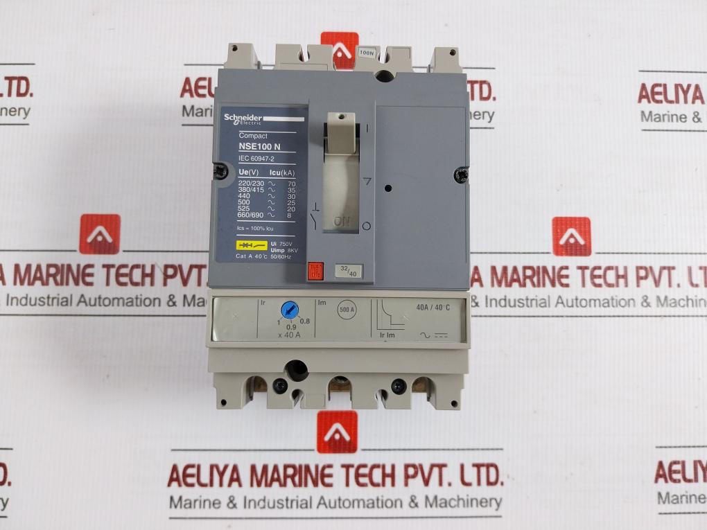 Schneider Electric Nse100N3040 Molded Case Circuit Breaker 50/60Hz