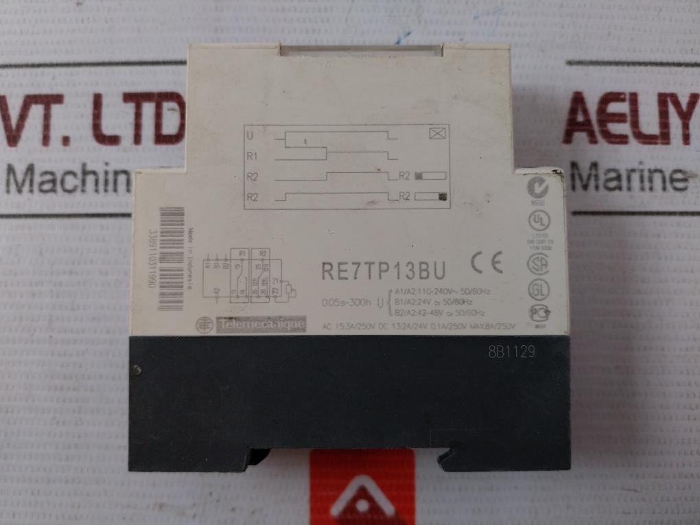 Schneider Electric Re7Tp13Bu Time Delay Relay 0.05S–300H 110–240V Ac 24V 48V
