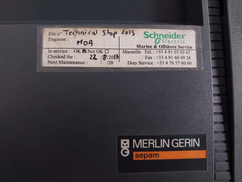 Schneider Electric 48-125Vdc High-performance Protection Relay Sepam 2000