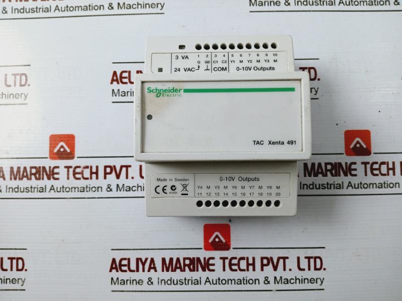 Schneider Electric Tac Xenta 491 Analog Output Module Ver 1.04 24vac Class 2