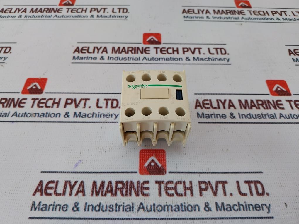 Lot of 2X Schneider Electric LADN31 Auxiliary Contact Block 10A 690V