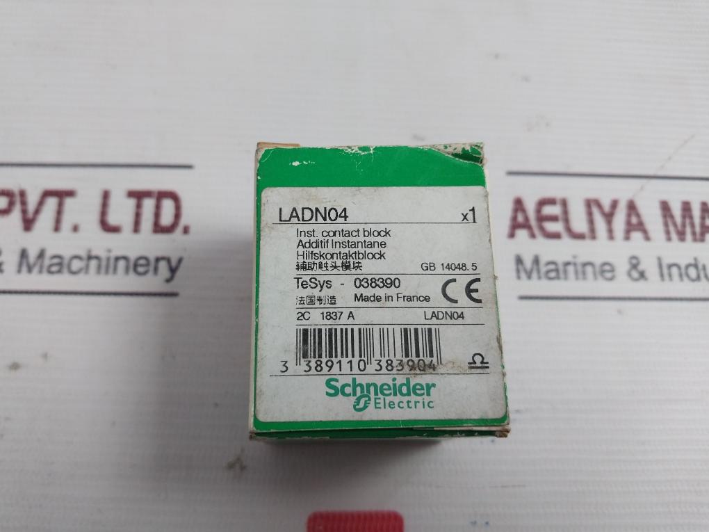 Schneider Electric/Telemecanique Ladn04 Auxiliary Contact Block 10A 690V