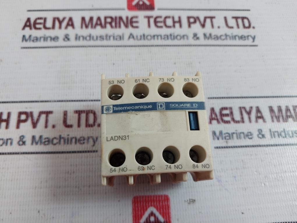 Lot of 2X Schneider Electric LADN31 Auxiliary Contact Block 690V 10A