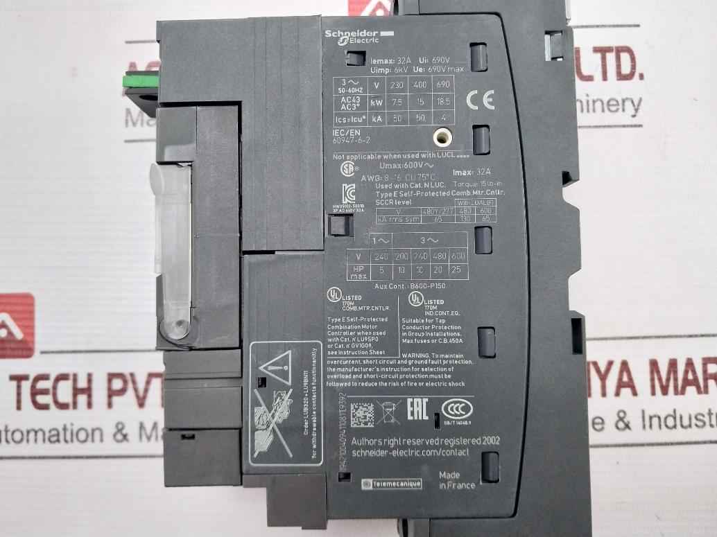 Schneider Electric/Telemecanique Lub32 Tesys Motor Starter Power Base 690V