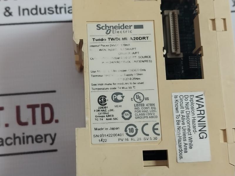 Schneider Electric Twdlmda20Drt Programmable Controller 24Vdc