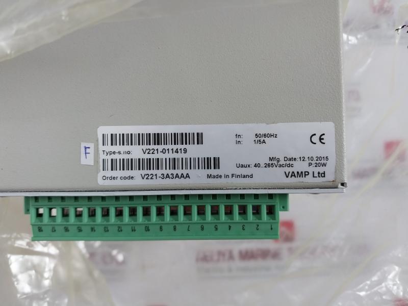 Schneider Electric Vamp 221 Relay With Arc Protection 50/60Hz 20W V221-11419