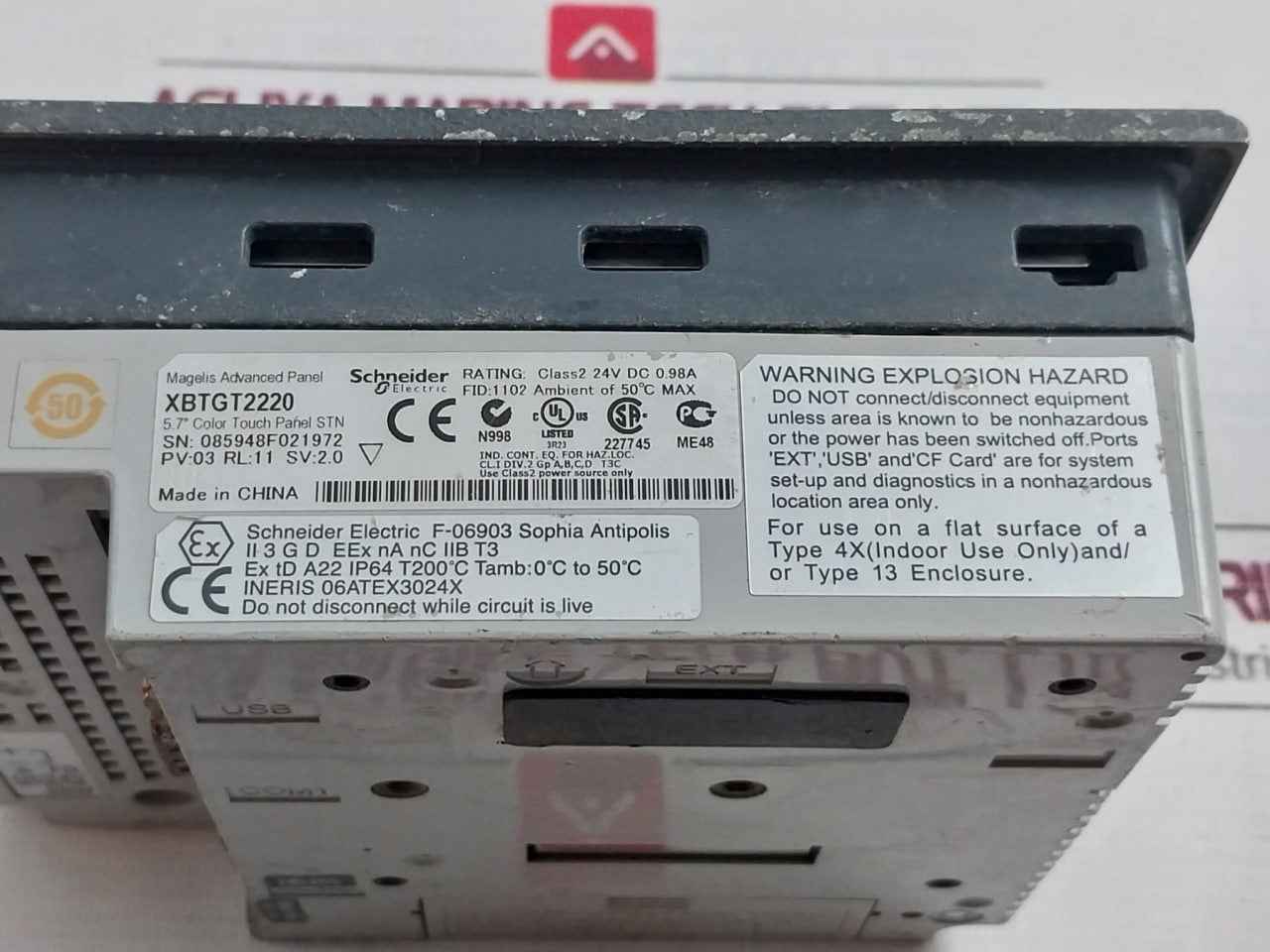 Schneider Electric Xbtgt2220 Magelis 5.7" Color Touch Panel Stn (Not Working)
