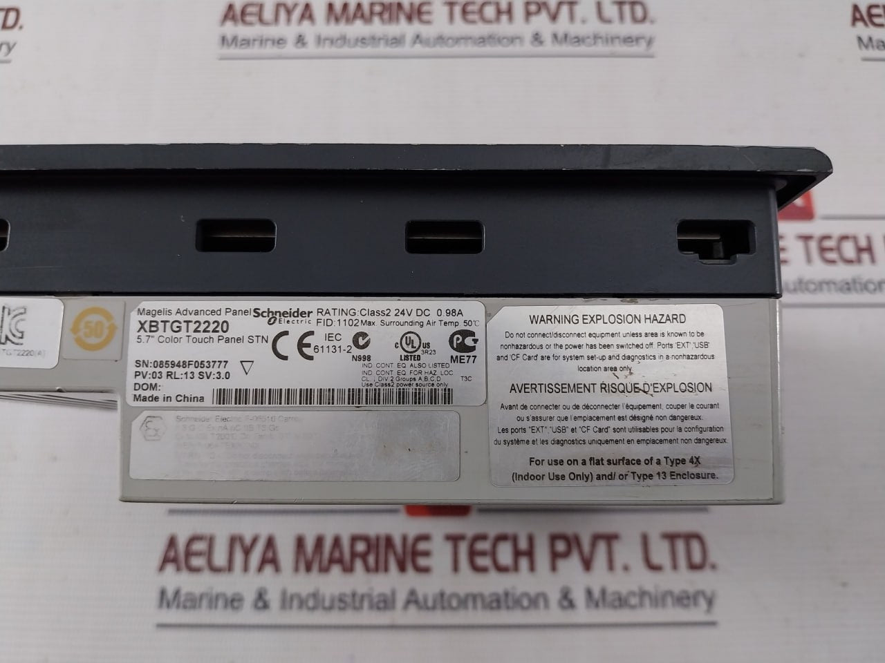 Schneider Electric Xbtgt2220 Magelis Advanced Panel 24V Dc 0.98A Iec 61131-2