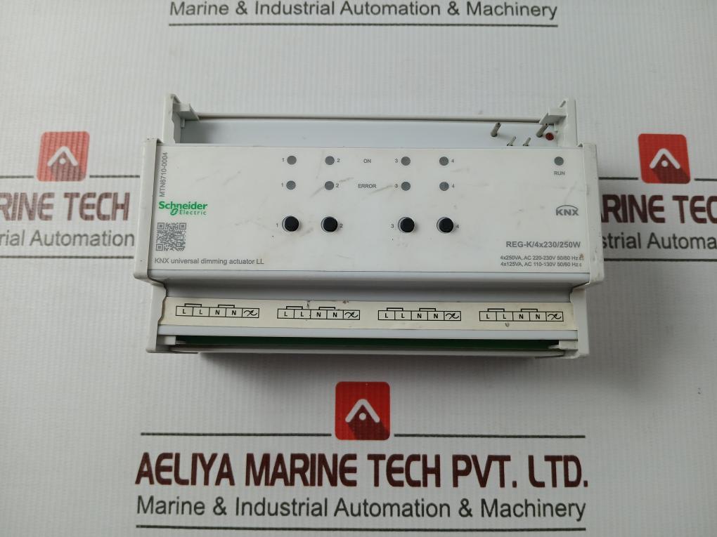 Schneider Mtn6710-0004 Knx Universal Dimming Actuator Ll Reg-k/4X230/250W