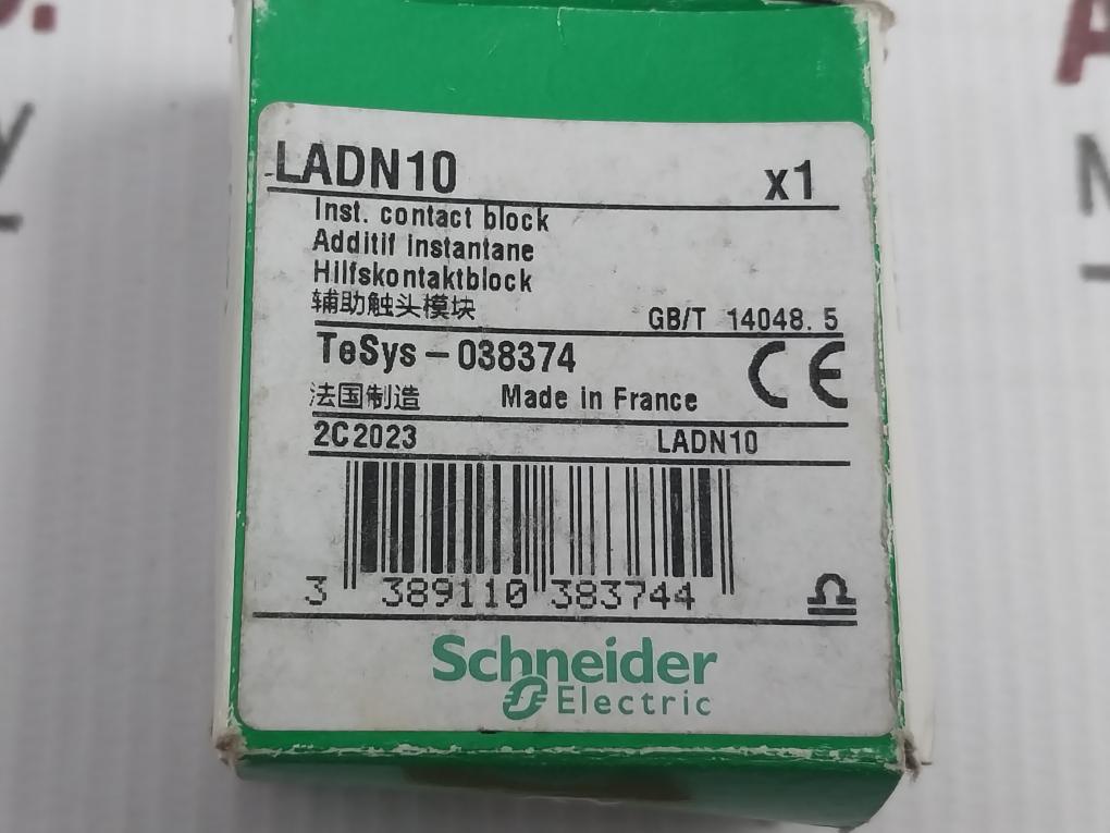 Schneider Electric Ladn10 Auxiliary Contact Block.