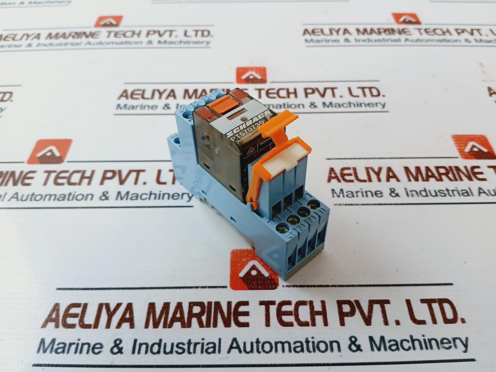 Schrack Pt570730 Power Relay With Socket 6A