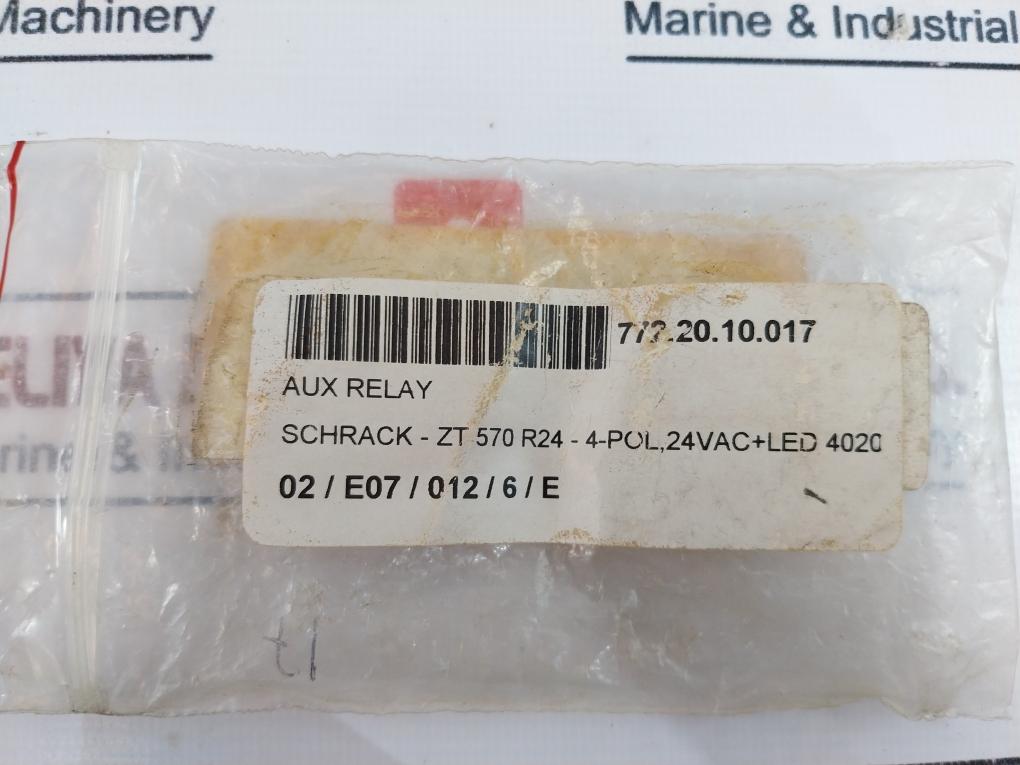 Schrack Zt570R24 Aux Relay 4-pol, 24Vac+Led 4020 5A/250V~