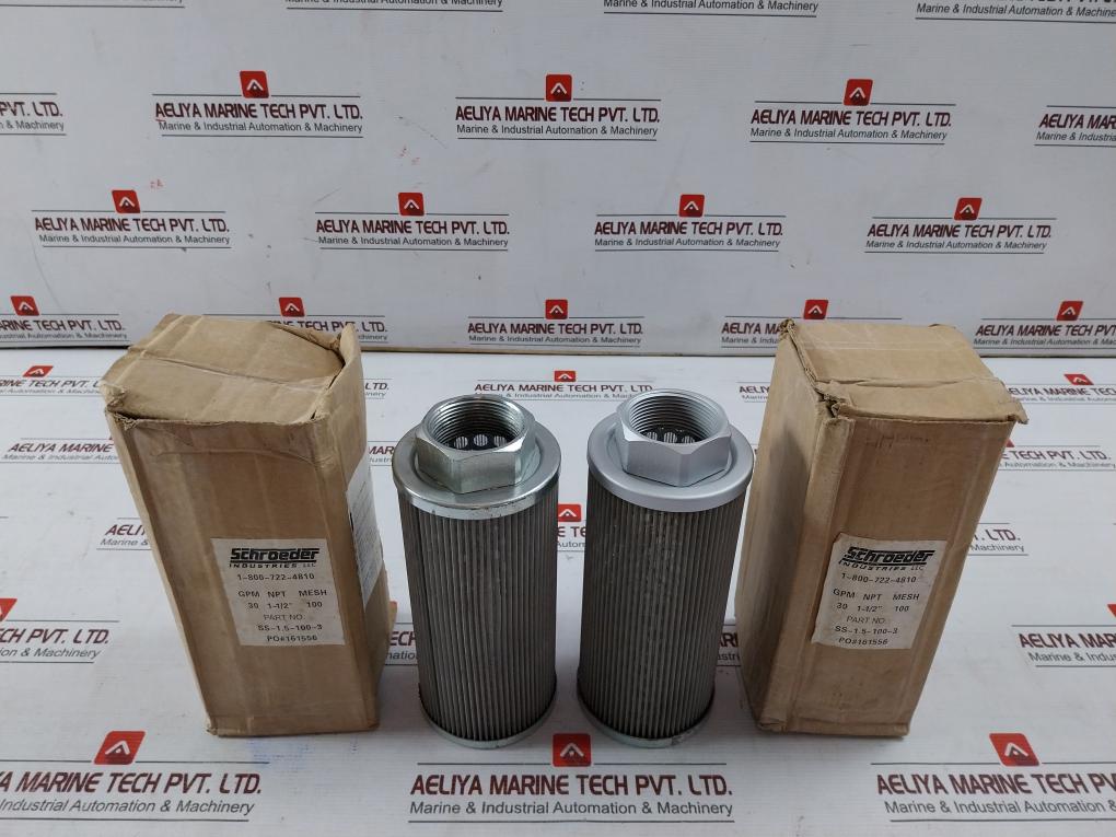 Schroeder Ss-1.5-100-3 Filter Suction Straner Strainer 1-800-722-4810 30198388
