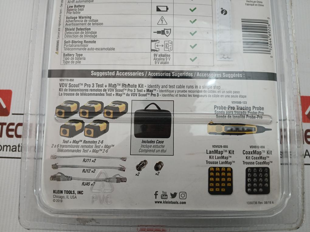 Scout Pro 3 Cable Tester Kit Vdv501-851 Klein Tools