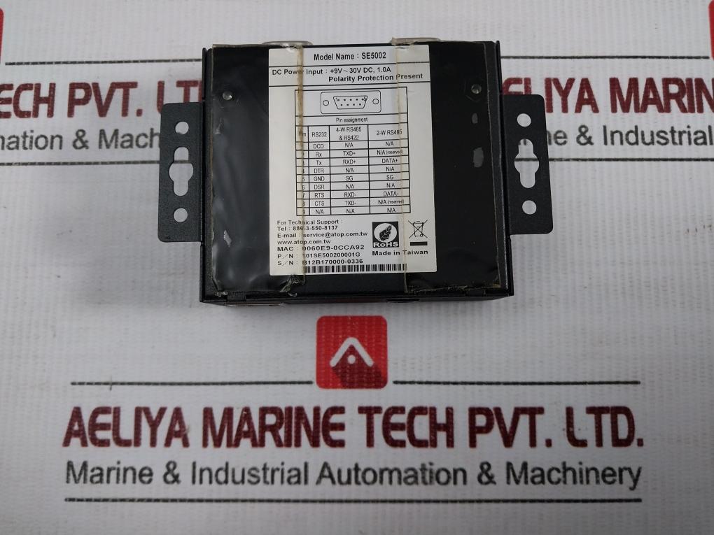 Se5002-101Se500200001G-Ethernet-Serial-Server-9-30-Vdc-1-0A-Atop-Technologies-208722-8