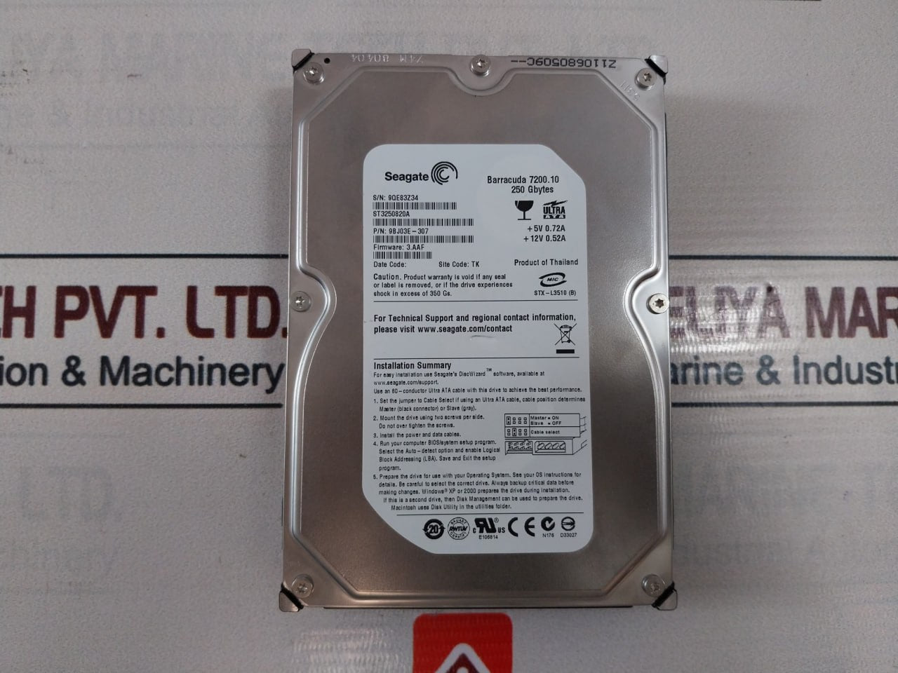 Seagate 9Bj03E-307 Barracuda 7200.10 Hard Drive Disk 250 Gb