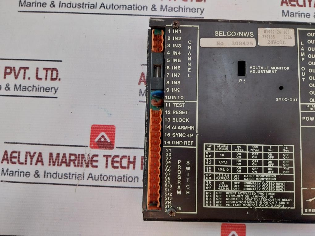 Selco M1000-24-10B Alarm Annunciator 24Volt 308425