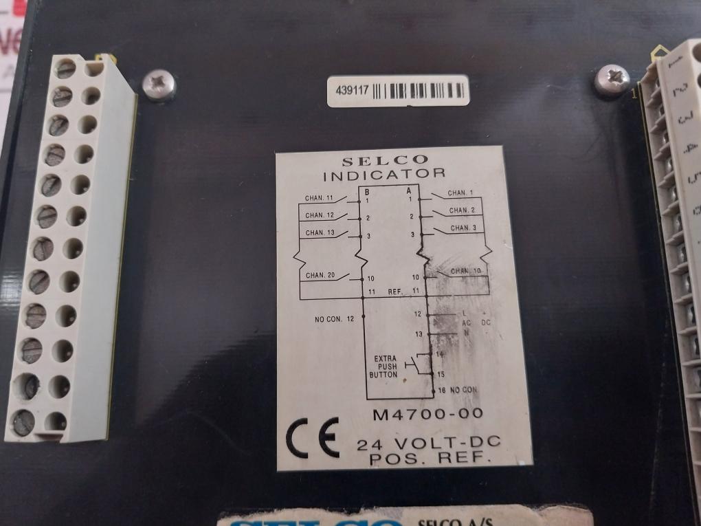 Selco M4700-00 Alarm Indicator 24V 439117