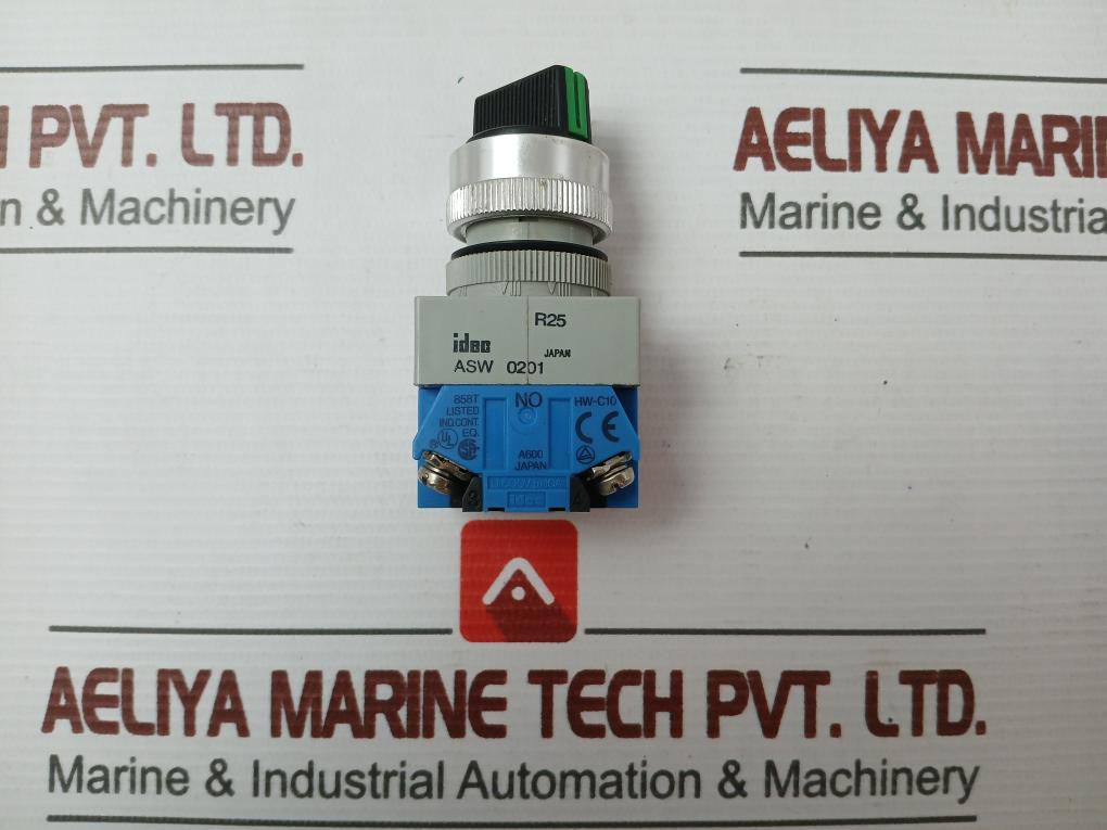 Selector Switch Brand Idec Part No: Asw 0201, 600V 10A