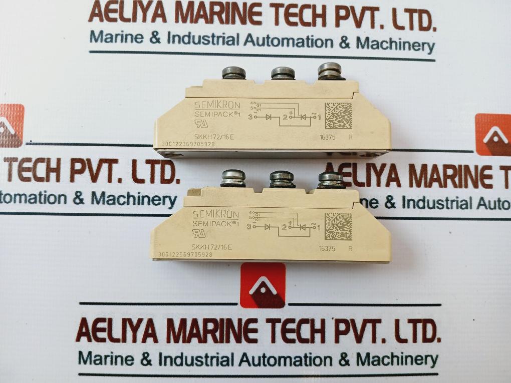 Semikron Semipack 1 Skkh 72/16 E Thyristor Module 16375 R
