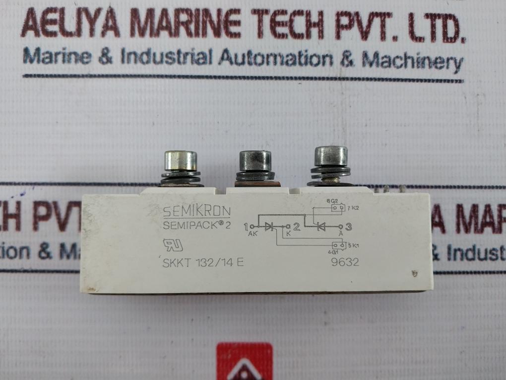 Semikron Semipack 2 Skkt 132/14 E Thyristor Module
